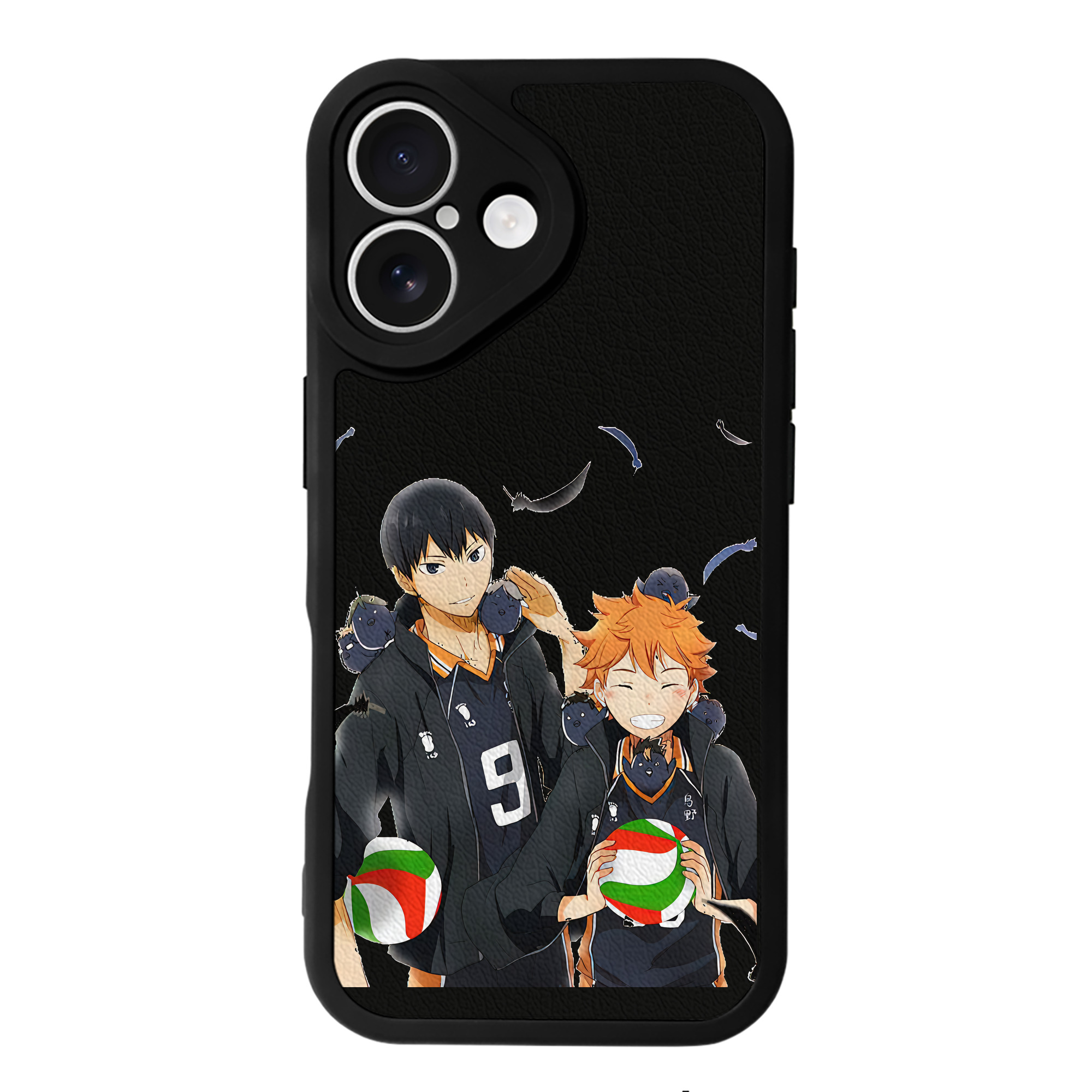 （画像用） ハイキュー!! Haikyu!! 【iPhone 16シリーズ対応】シリコンスマホケース（レザー調） 材質：シリコン